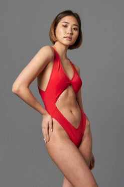 Shark Polewear Benita Bodysuit - Red -Underwear General Store 09.12.20 07391