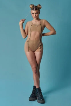 HotCakes Polewear Astrid Romper - Sand/black -Underwear General Store 10 tCakes 2299013
