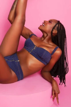 Rolling Britney Top - Navy Blue Lurex -Underwear General Store 11 10 1 167 top20Britney20e20hp 53783006 a14e 45de a180 5c5b150f4734