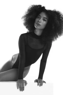 Rolling Cindy Bodysuit - Black -Underwear General Store 12 7 7 766 bodycindycrop2