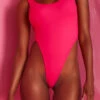 Rolling Barbara Bodysuit - Pink Ribbed -Underwear General Store 16 10 9 929 C3F0E64687394BB8B6D19FB66A2A1A8C