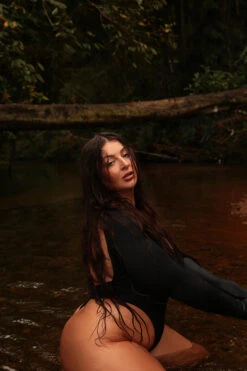 Rolling Lara Bodysuit - Black 17 Rolling Lara Bodysuit - Black -Underwear General Store 187A0513 1