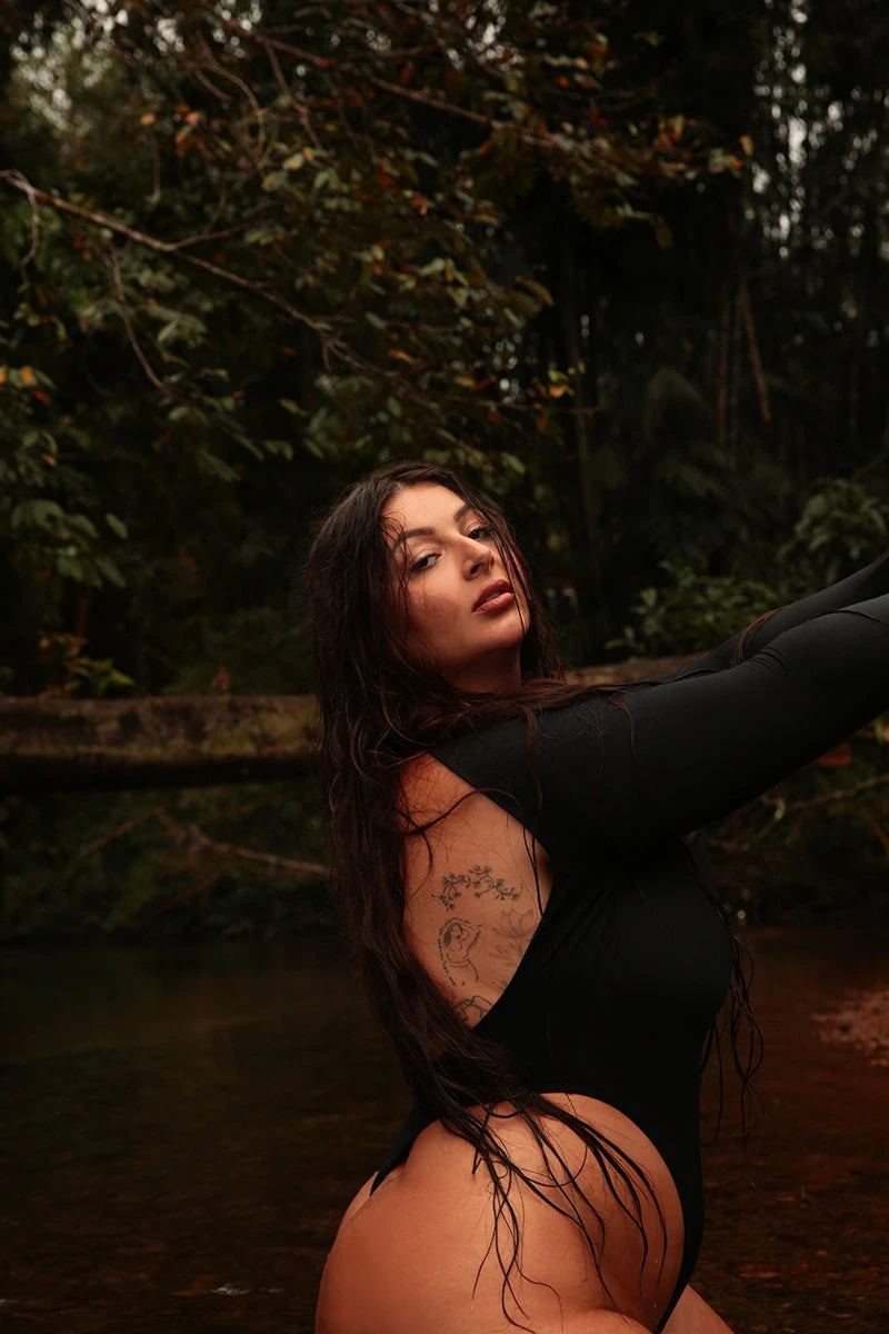 Rolling Lara Bodysuit - Black 9 Rolling Lara Bodysuit - Black - Image 7