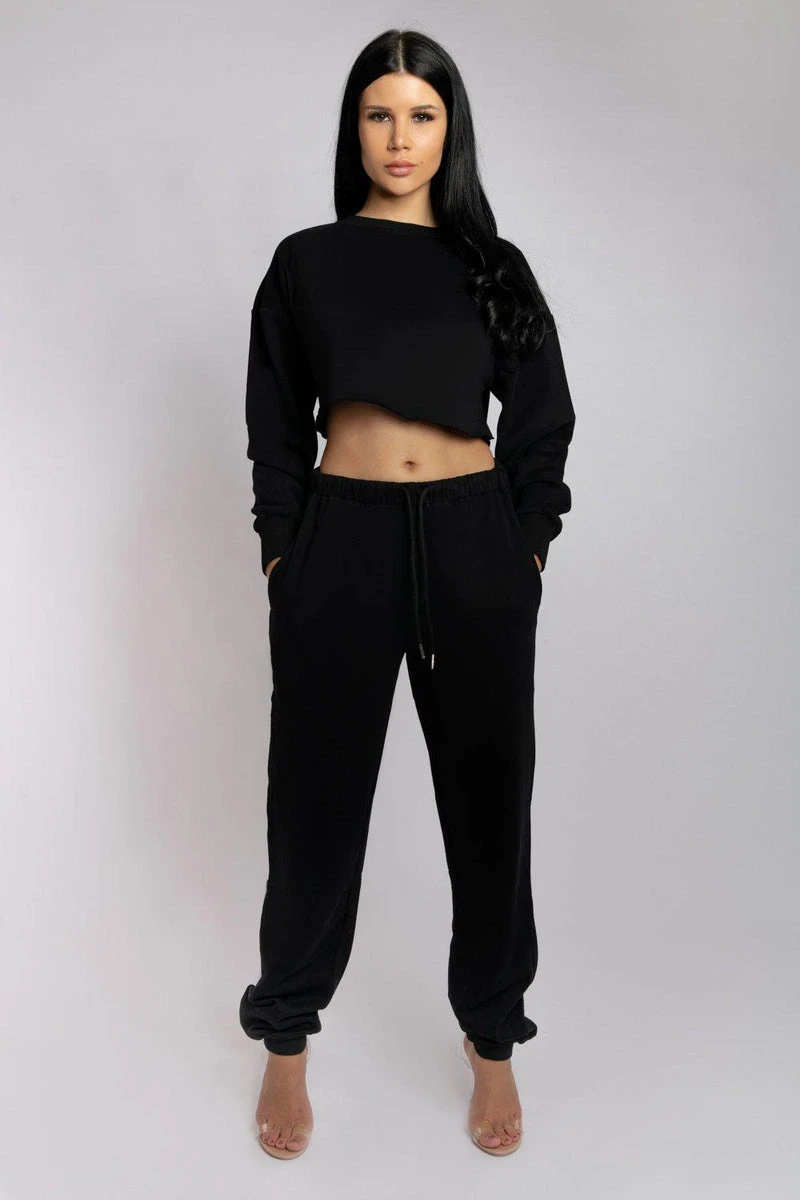 CXIX Oversized Cropped Jumper - Black 7 CXIX Oversized Cropped Jumper - Black - Image 5
