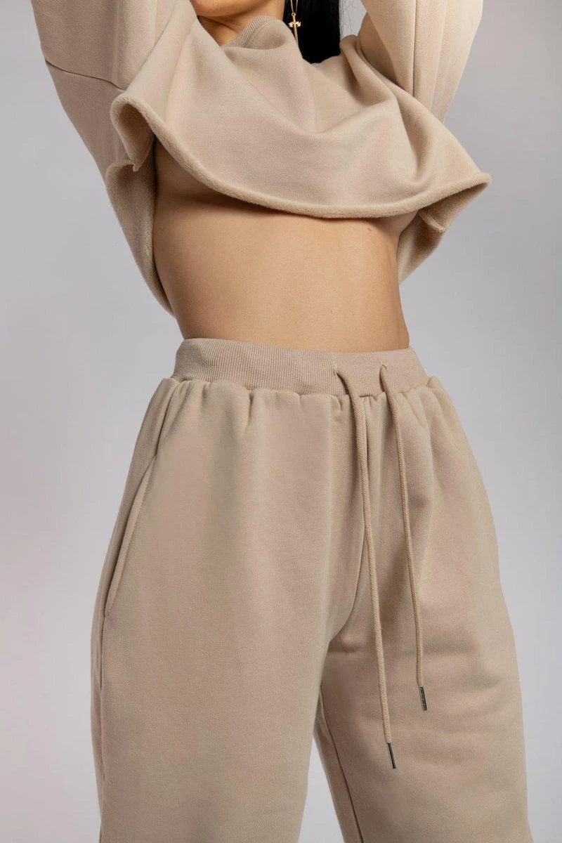 CXIX Oversized Cropped Jumper - Fawn 12 CXIX Oversized Cropped Jumper - Fawn - Image 10