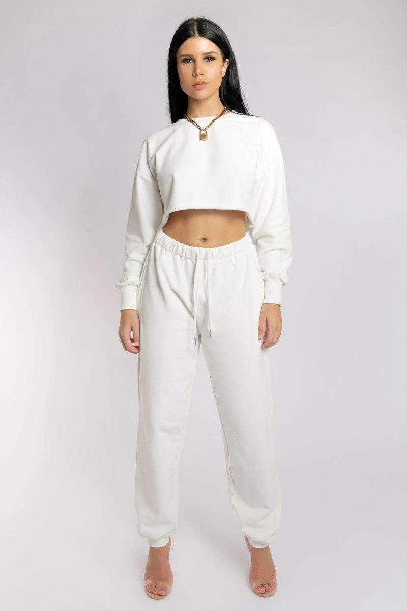 CXIX Oversized Cropped Jumper - Ecru 12 CXIX Oversized Cropped Jumper - Ecru - Image 10