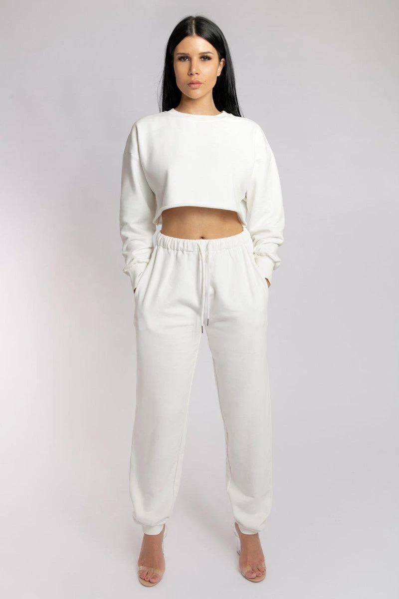 CXIX Oversized Cropped Jumper - Ecru 10 CXIX Oversized Cropped Jumper - Ecru - Image 8