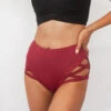 Lunalae High Waist Cross Section Shorts - Wine -Underwear General Store 20210209 LunaLae 1633 1800x1800 78128f23 0710 4ab1 b75c fbf69edad2d4
