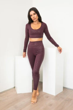 Lunalae Sticky Grip Long Sleeved Top - Recycled Mulberry -Underwear General Store 20210209 LunaLae 293 27203a08 e780 405f aa32 b24e7aaa5889