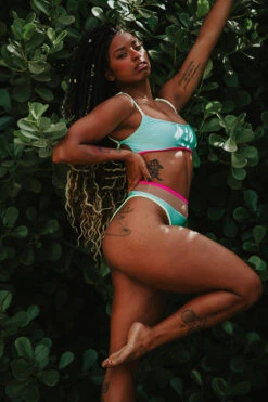 Rolling Vento Neon Reversible Top - Blue/Rosé -Underwear General Store 20210807 ROLLING 888 916dfd0d 2558 442f ae6f 56bcf266ce56