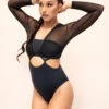 Lunalae Diana Bodysuit - Recycled Black 1 Lunalae Diana Bodysuit - Recycled Black -Underwear General Store 2021101 LunaLae1644 1