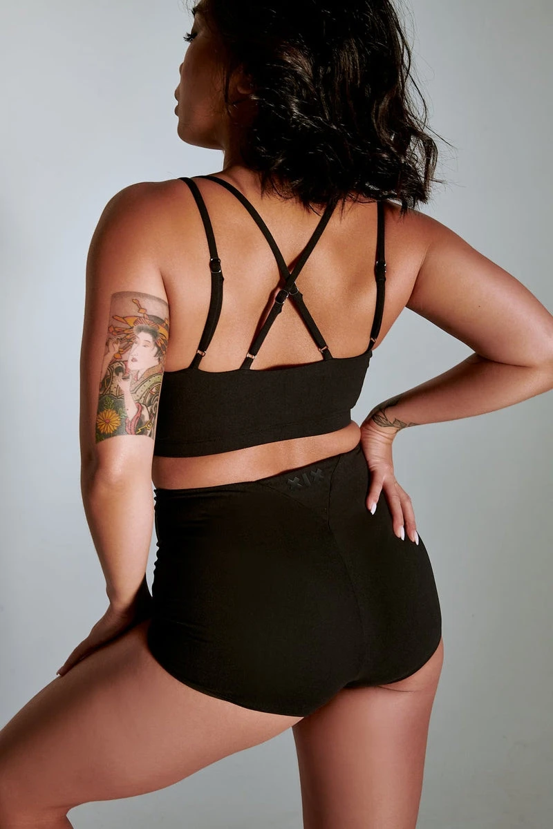 CXIX LuxLounge Booty Shorts - Black 4 CXIX LuxLounge Booty Shorts - Black - Image 2