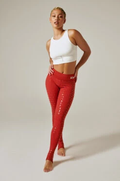 CXIX Gecko Grip Leggings - Red Rust -Underwear General Store 21 05 24CreaturesofXIX12725 edit