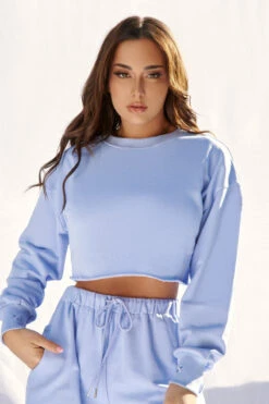 CXIX Oversized Cropped Jumper - Powder Blue -Underwear General Store 21 06 25CreaturesofXIX edit 13