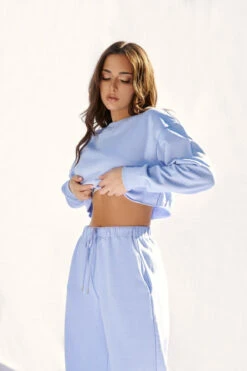 CXIX Oversized Cropped Jumper - Powder Blue -Underwear General Store 21 06 25CreaturesofXIX edit 15