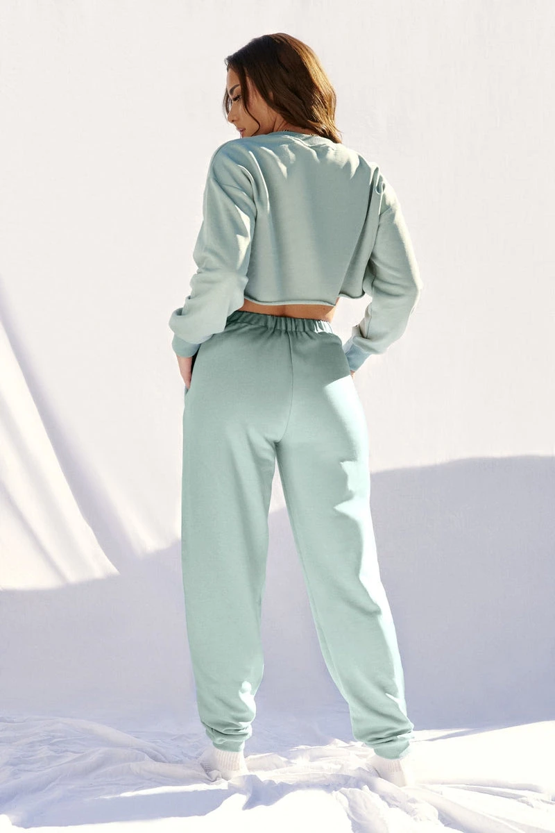 CXIX Oversized Jogger Bottoms - Sage 4 CXIX Oversized Jogger Bottoms - Sage - Image 2
