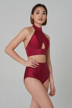 Shark Polewear High Waist Shorts - Wine -Underwear General Store 21.12.20 07847