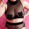 Rolling Meow Pasties - Vinyl Black -Underwear General Store 22 10 4 417 pasties20e20conj20Gigi