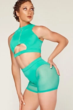 CXIX Dollhaus Mesh Biker Shorts - Aqua 11 CXIX Dollhaus Mesh Biker Shorts - Aqua -Underwear General Store 23 01 03CXIX 12201
