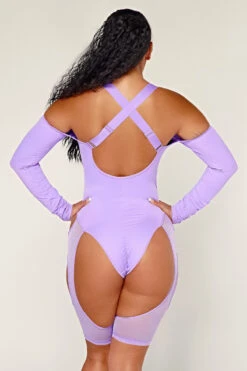 CXIX Dollhaus Mesh Bodysuit - Purple -Underwear General Store 23 01 03CXIX 3111