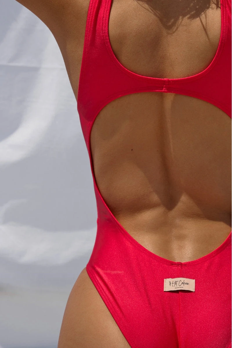 HotCakes Polewear Robbie Bodysuit - Coral 9 HotCakes Polewear Robbie Bodysuit - Coral - Image 7