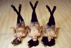 Rolling Over The Knee Socks - Striped Black/White (3 Sizes Available) -Underwear General Store 47 792899e4 9a6b 46ec aa46 157edace5379