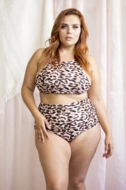 Lunalae High Waist Shorts - Mali Tan Leopard -Underwear General Store 6R7A8217