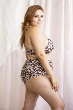 Lunalae High Waist Shorts - Mali Tan Leopard -Underwear General Store 6R7A8225