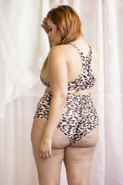 Lunalae High Waist Shorts - Mali Tan Leopard -Underwear General Store 6R7A8236