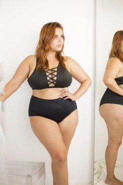 Lunalae High Waist Shorts - Black 11 Lunalae High Waist Shorts - Black -Underwear General Store 6R7A8483