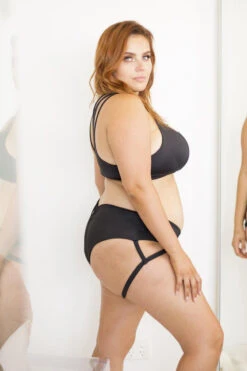 Lunalae Lure You Low-Rise Garter Shorts - Black -Underwear General Store 6R7A8557