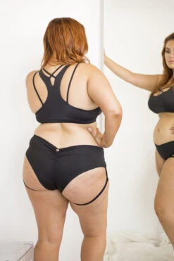 Lunalae Lure You Low-Rise Garter Shorts - Black -Underwear General Store 6R7A8567 1