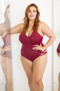 Lunalae Yoncé Bodysuit - Wine -Underwear General Store 6R7A8697