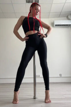 Yurchak Black Eyed Peach Leggings - Black 8 Yurchak Black Eyed Peach Leggings - Black -Underwear General Store BlackEyedPeachLeggings 1 2