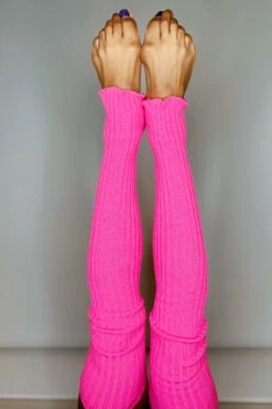 Thigh High Legwarmers - Neon Pink -Underwear General Store CD131234 C673 4CC1 A662 106B70DF2CAB
