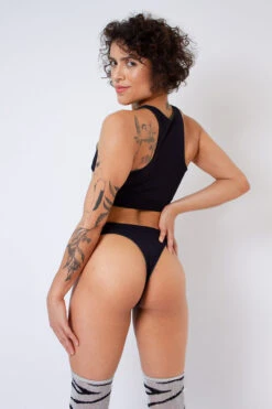 Rolling Hunter Reversible Cheeky Shorts - Dark Green/Black -Underwear General Store Copiade MG 6724