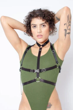 Rolling Jane Bodysuit - Military Green -Underwear General Store Copiade MG 6926