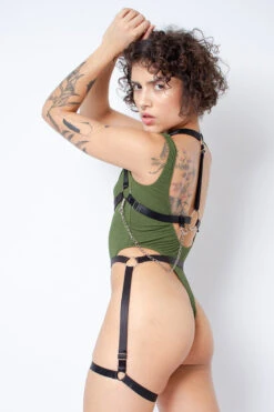 Rolling Jane Bodysuit - Military Green -Underwear General Store Copiade MG 6935 1