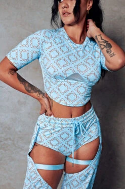 CXIX 119 Chaps - Blue Print 13 CXIX 119 Chaps - Blue Print -Underwear General Store Cropped Tee polewear blue monogram CXIX 466071ab b263 41c7 a4c8 65bc2157db81