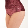 Dragonfly Betty High-Waisted Shorts - Velvet Amaranth -Underwear General Store DF Velvet Betty shorts amaranth2