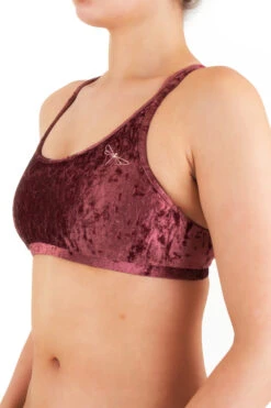 Dragonfly Nicole Top - Velvet Amaranth -Underwear General Store DF Velvet Nicole top amaranth2