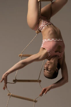 Hamade Activewear High Waisted Bottoms - Checkered Light Pink -Underwear General Store DSC06297 af4e7c23 34e2 487b 86a5 c3af8c761db2