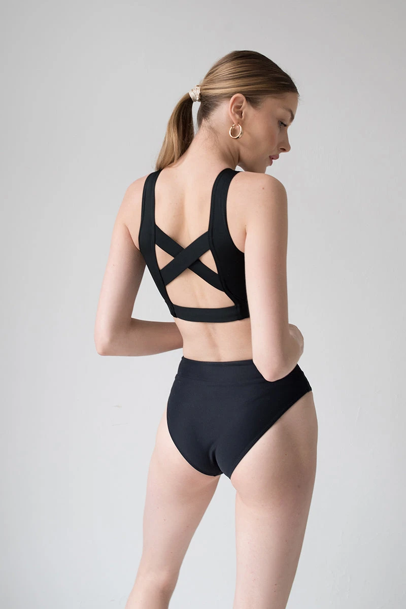 Pole Addict Cross Back Top - Black 5 Pole Addict Cross Back Top - Black - Image 3