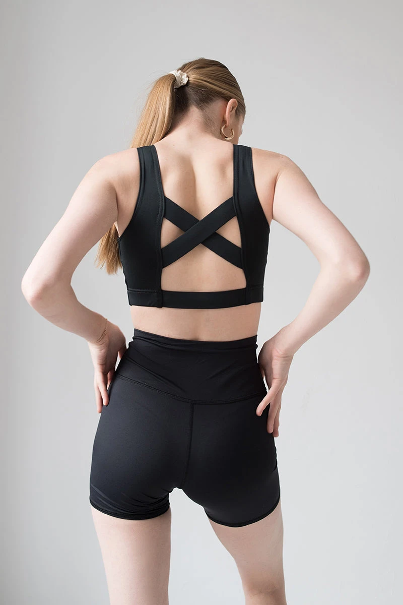 Pole Addict Cross Back Top - Black 3 Pole Addict Cross Back Top - Black