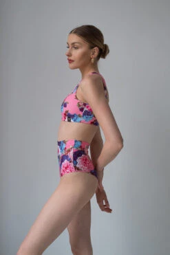 Pole Addict High Waisted Shorts - Peony -Underwear General Store DSC 4046