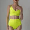 Pole Addict Scrunch Butt Basic High Waist Shorts - Neon Yellow