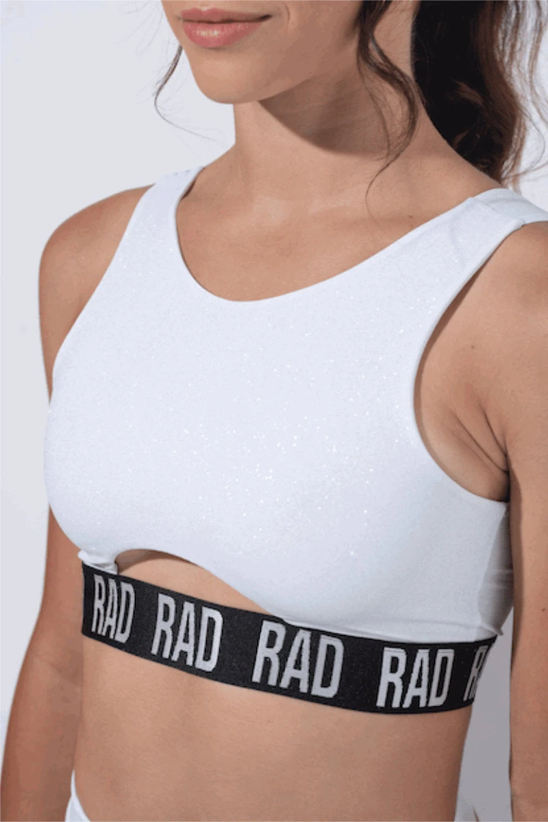 RAD Bahari Top - White Glitter 3 RAD Bahari Top - White Glitter