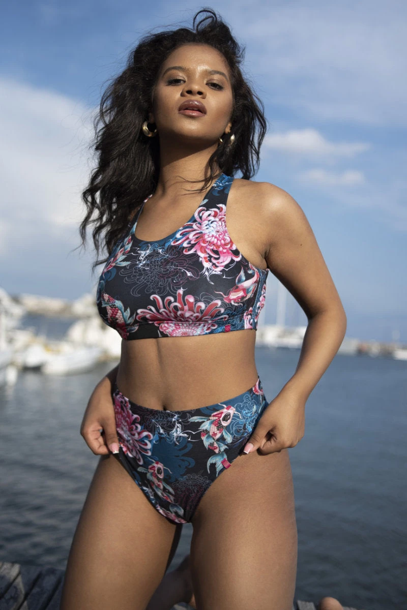 Pole Addict Openback Top - Koi 3 Pole Addict Openback Top - Koi