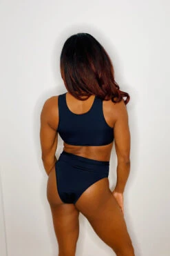 Hamade Activewear Lace Up High Cut Bottoms - Black -Underwear General Store EDE64716 E594 47F9 BCD1 6CDD061F4FAF