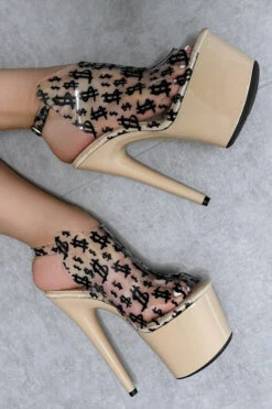 Hella Heels Make It Reign 7inch Stilettos - Sand